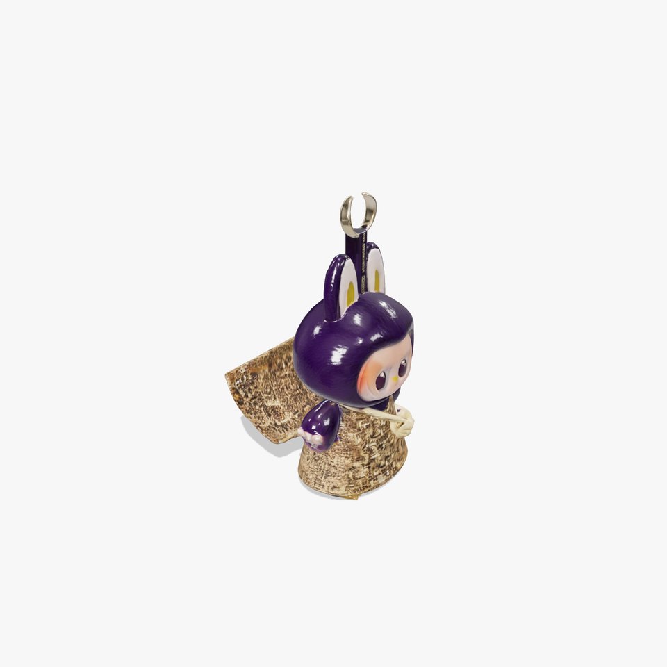 Purple Monster Keychain Model Pack for Games and Animation